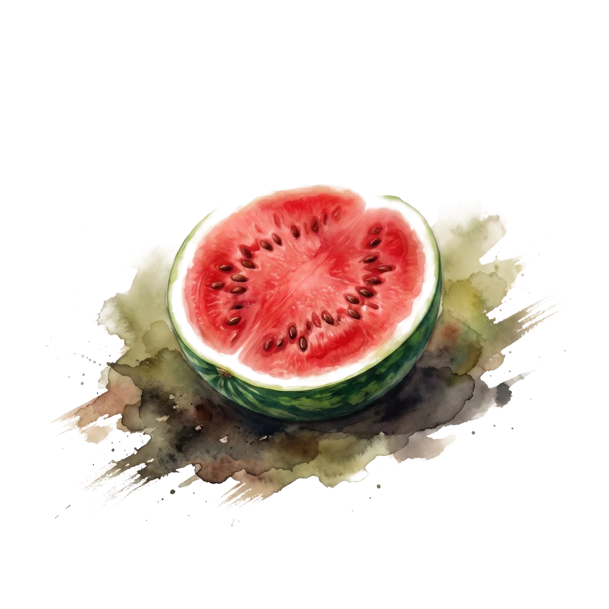 An opened watermelon